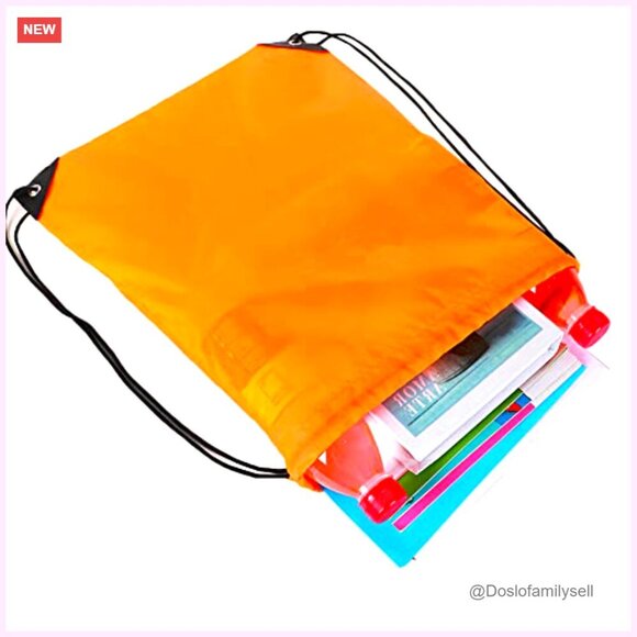 Polyester Drawstring Backpack, Gym Sports Cinch Bag for Women Men main image 2